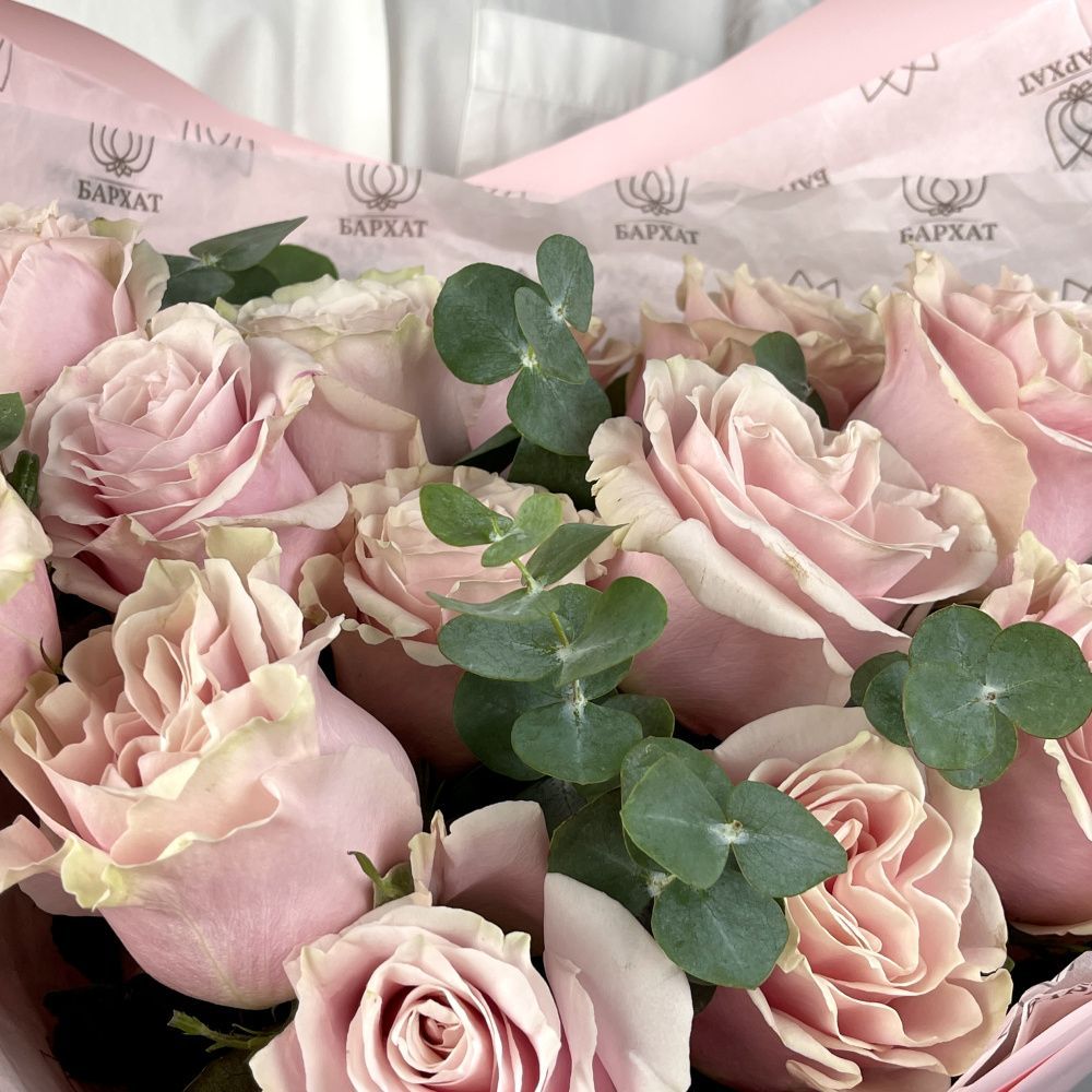 Букет Монобукет из розовых роз №3