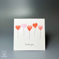 Букет Мини-открытка I love you