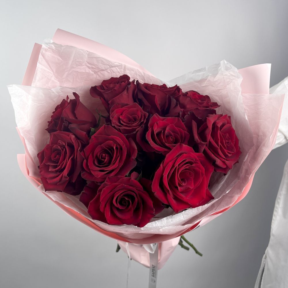 Букет Монобукет из красных роз №2