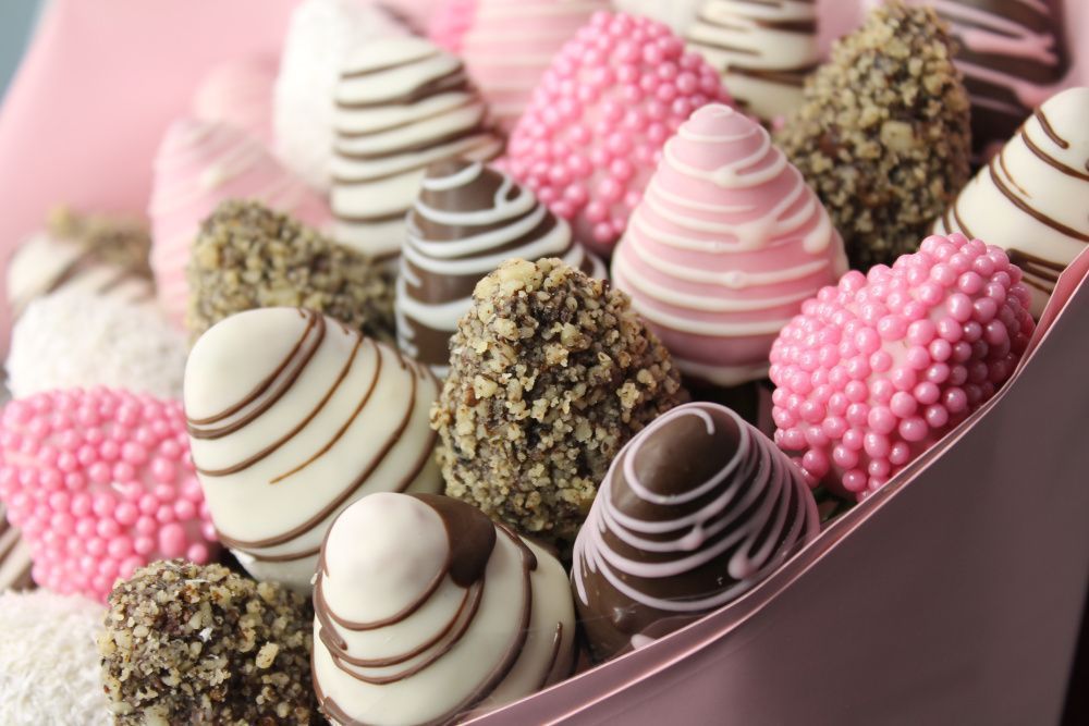 Букет Акция! Клубничная классика в шоколаде