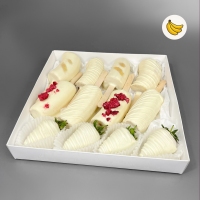 Букет Бананы в шоколаде Малиновый романс