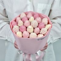 Букет Клубничная невеста