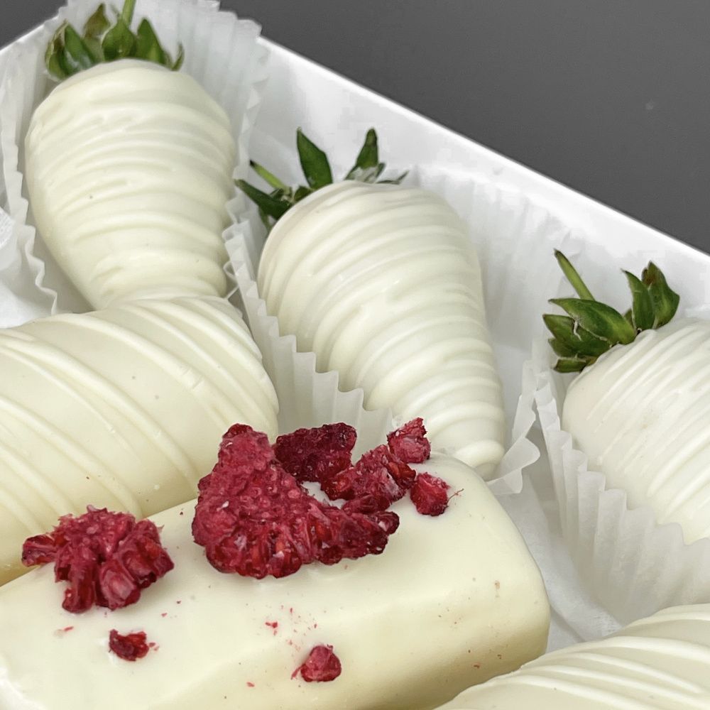 Букет Бананы в шоколаде Малиновый романс