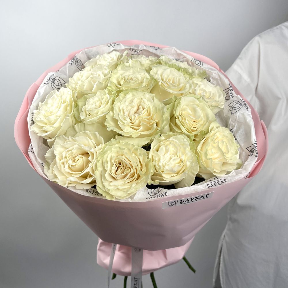 Букет Акция! Монобукет из белых роз №3