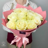 Букет Монобукет из 11 белых роз