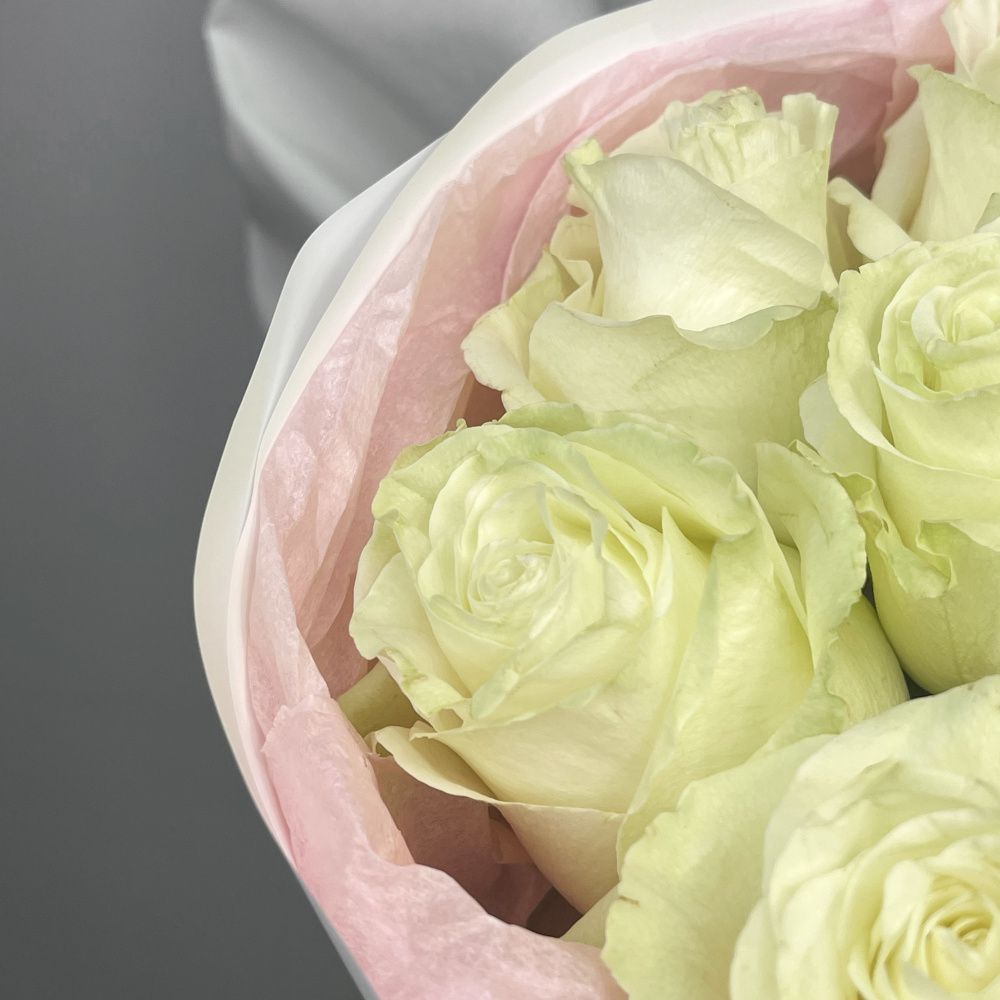 Букет Монобукет из 11 белых роз №3